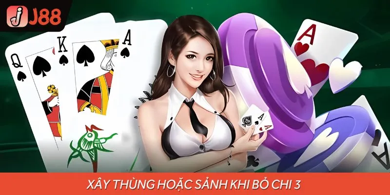 Xây thùng hoặc sảnh khi bỏ chi 3 sẽ có nguy cơ thua sập hầm