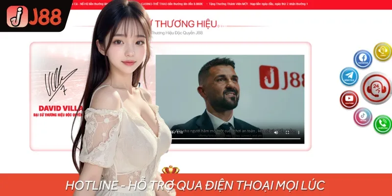 Bet thủ có thể nhận trợ giúp từ đội ngũ CSKH qua kênh Hotline
